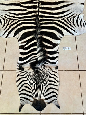 B Grade Zebra Skin without Felt backing (B10-3)