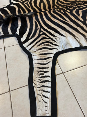 B Grade Zebra Skin with Felt backing (BF11-2)