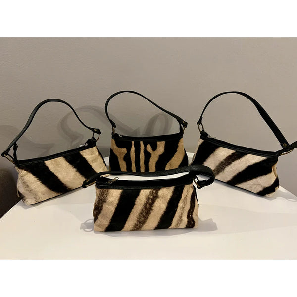 Real zebra skin purse sales